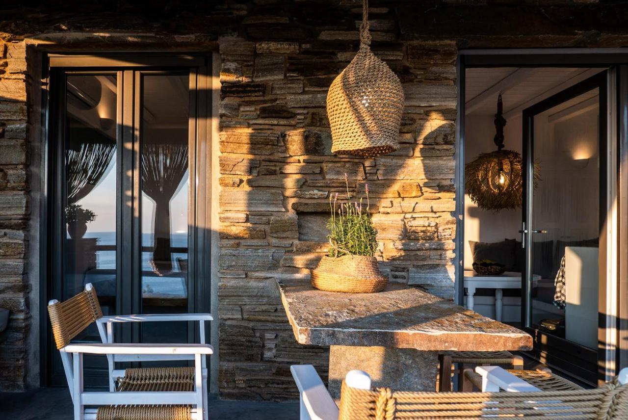 Aerino Seaside Villa Agios Romanos Bagian luar foto