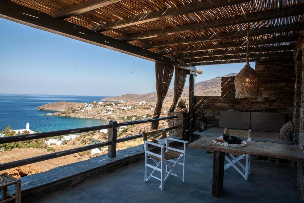 Aerino Seaside Villa Agios Romanos Bagian luar foto