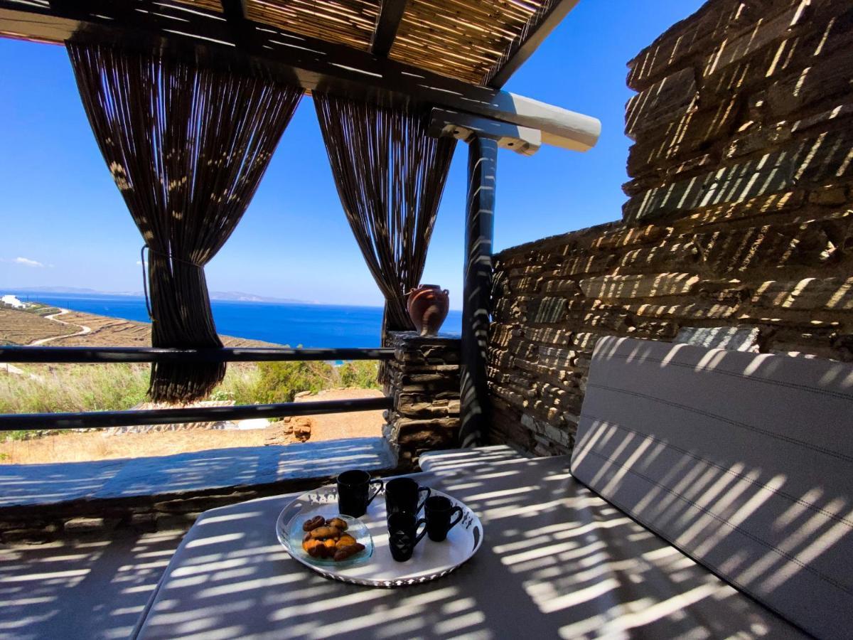 Aerino Seaside Villa Agios Romanos Bagian luar foto