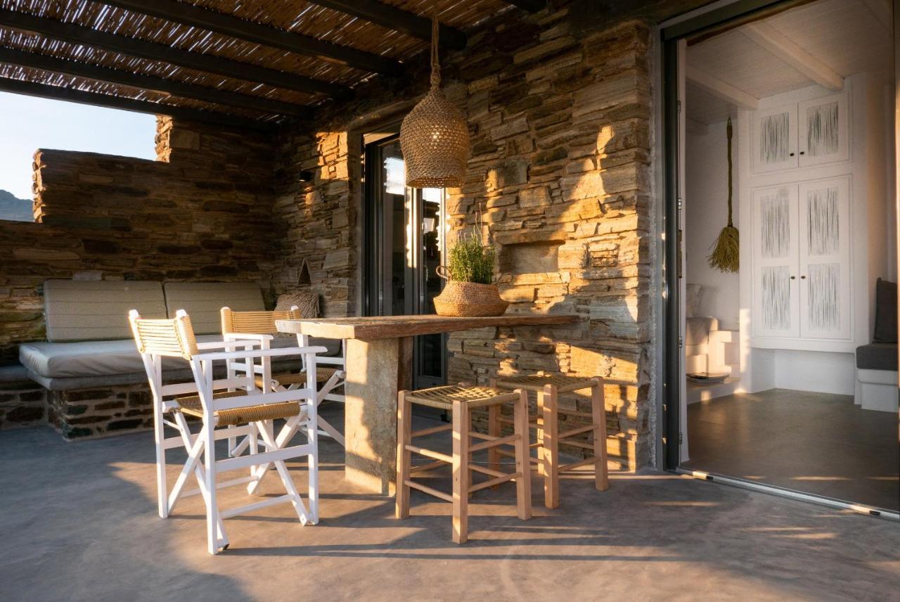 Aerino Seaside Villa Agios Romanos Bagian luar foto